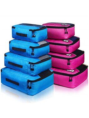 Packing Cubes Set Travel Luggage Organizer Bags 8 Piece Storage Set